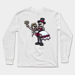 Married Skeletons Long Sleeve T-Shirt